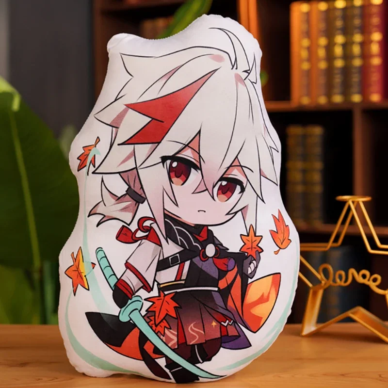 Genshin Impact Razor Albedo Pillow Cute Soft Plush Game Kaedehara Kazuha Cosplay Cushion Sofa Plush Dolls Toys 45cm AS2067