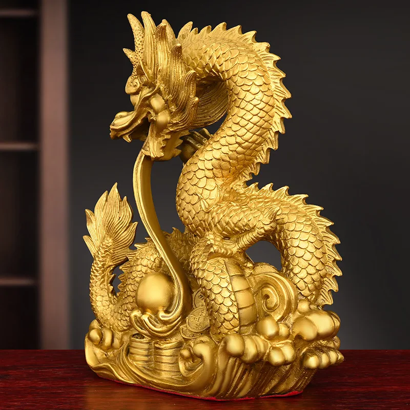 Bronze Dragon, Auspicious Dragon, Xianrui Drama Pearl Dragon, Zodiac Dragon