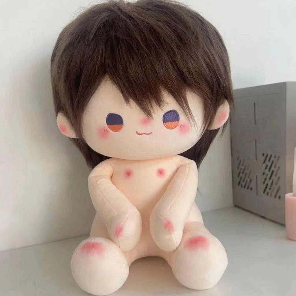 40CM Sitting Doll Game Love and Deepspace Sylus Crow Caps Pillow Hair with Fried Hair Plush Pillows Cartoon Dress-up Cotton Doll