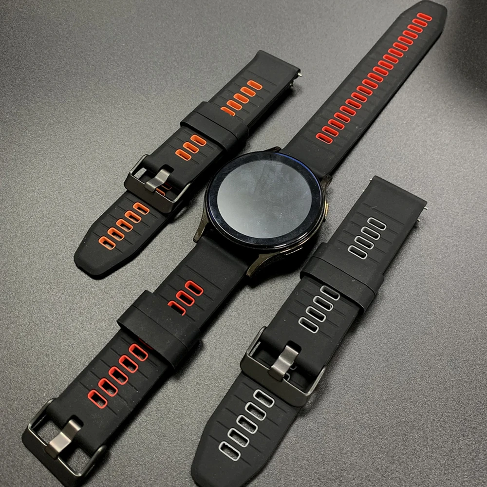 22 مللي متر حزام سيليكون ل AMAZFIT BALANCE 2/BIP 6 5/GTR 4 3 استبدال العصابات المعصم لساعة Xiaomi color2 S4 Sport Mi سوار ساعة