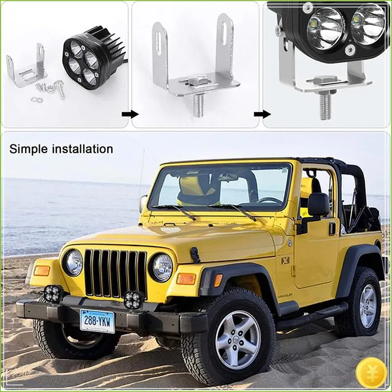 1 PCS 3 Inch 40W LED Light Pods LED Work Light Bar For Car Motorcycle Truck Offroad SUV ATV Boat 4WD Replacement Car Accessories
