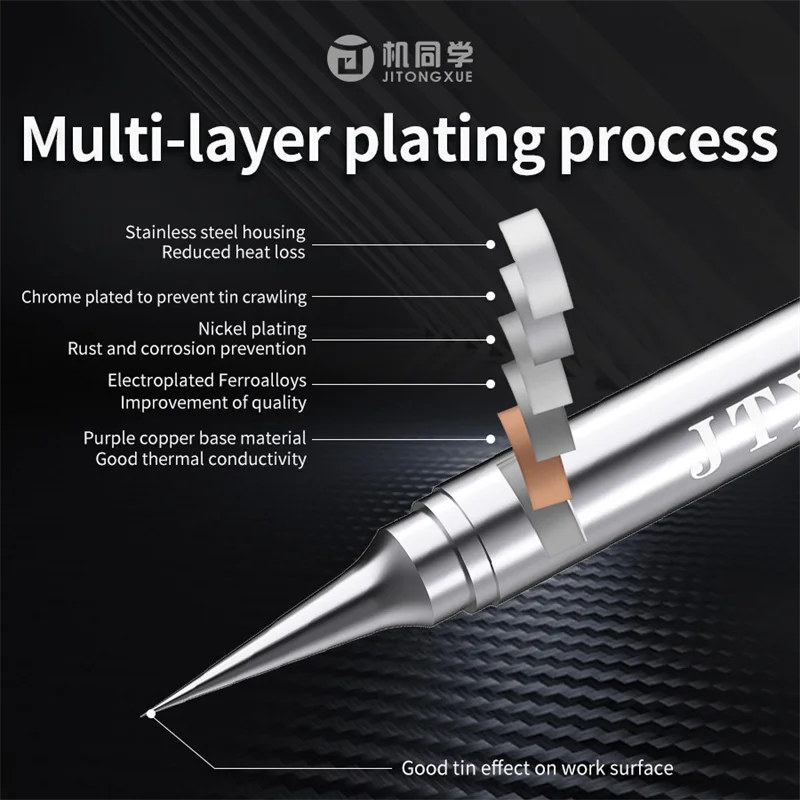 JTX T12 Series Replaceable Soldering Iron Tip For T12 T12-X T12-D ST91 ST92 Soldering Station
