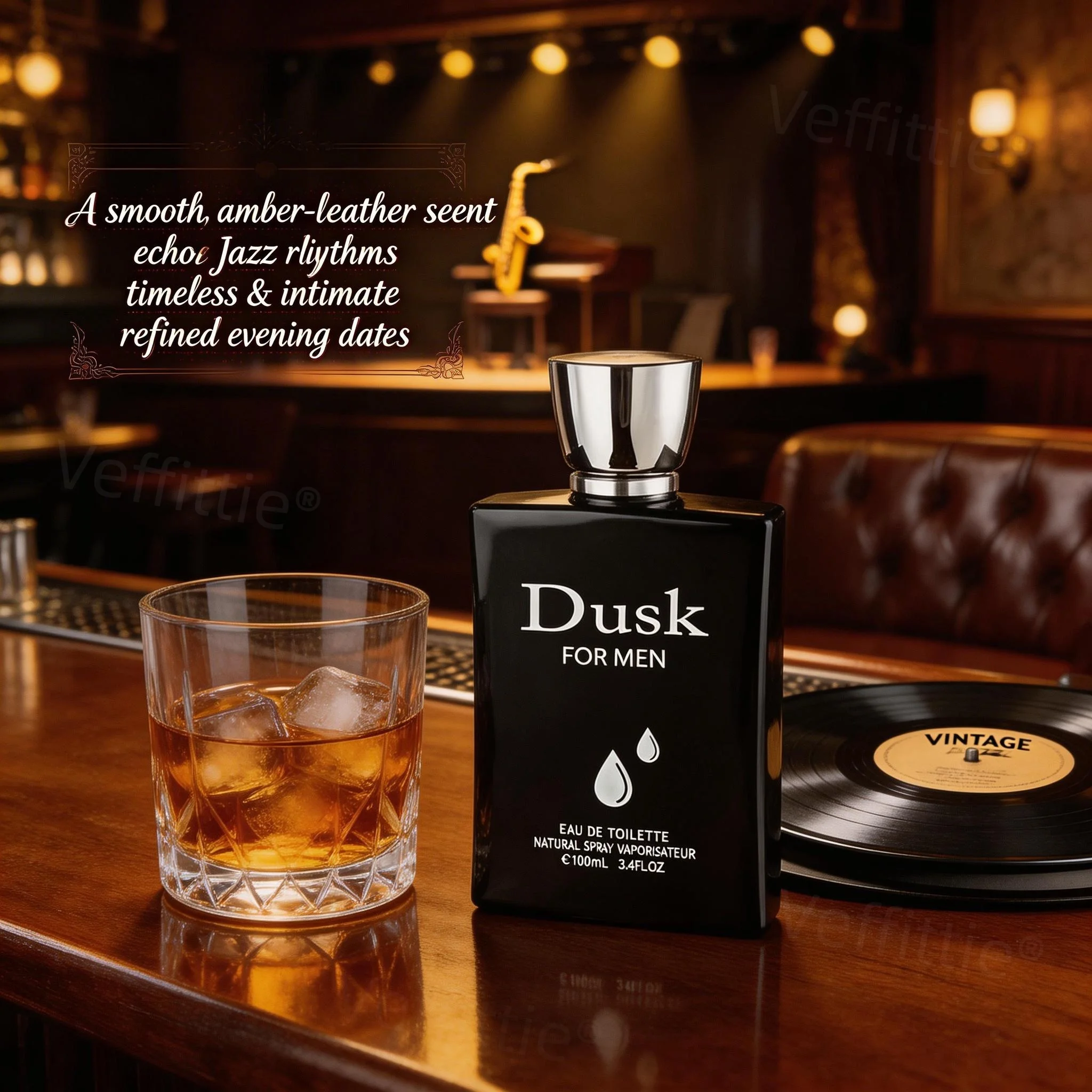 

Evening Musk Lily Men Toilette, Long Lasting Sophisticated Fragrance, Dinner Banquet, Formal Gathering, Night Elegance Blend