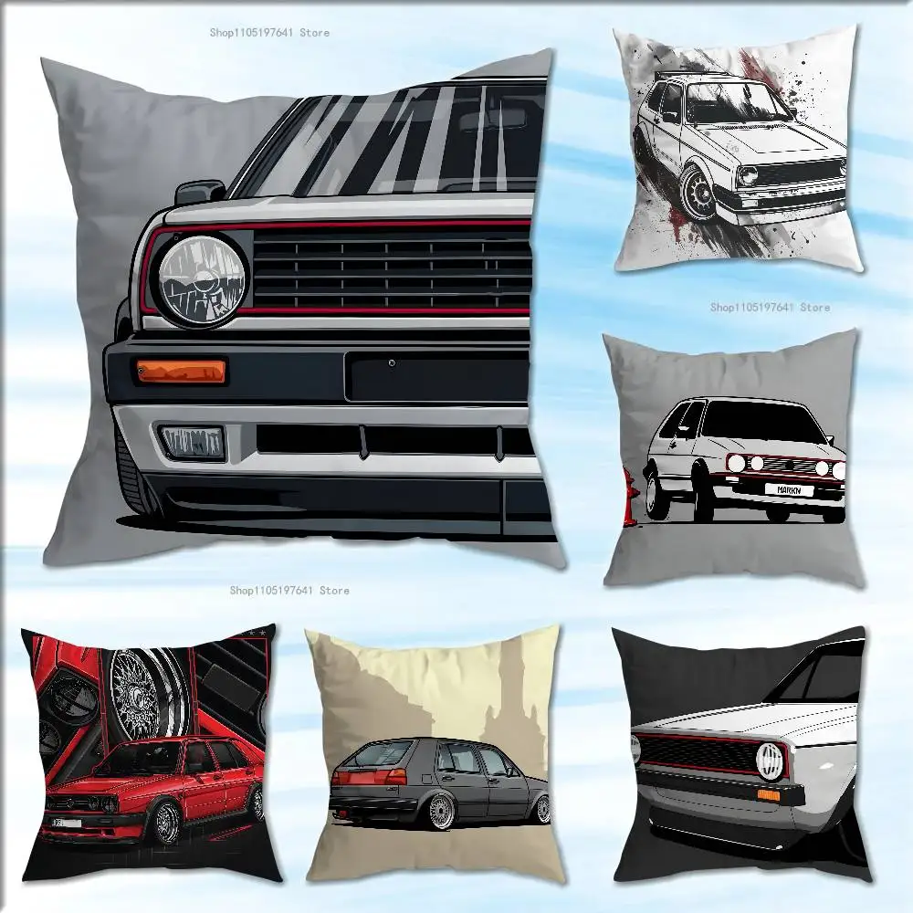 

G-Golf G-GTI Car Pillow Case Plush Pillow Cases Home Decoration Pillow Cover for Sofa Bed Chair Living Room