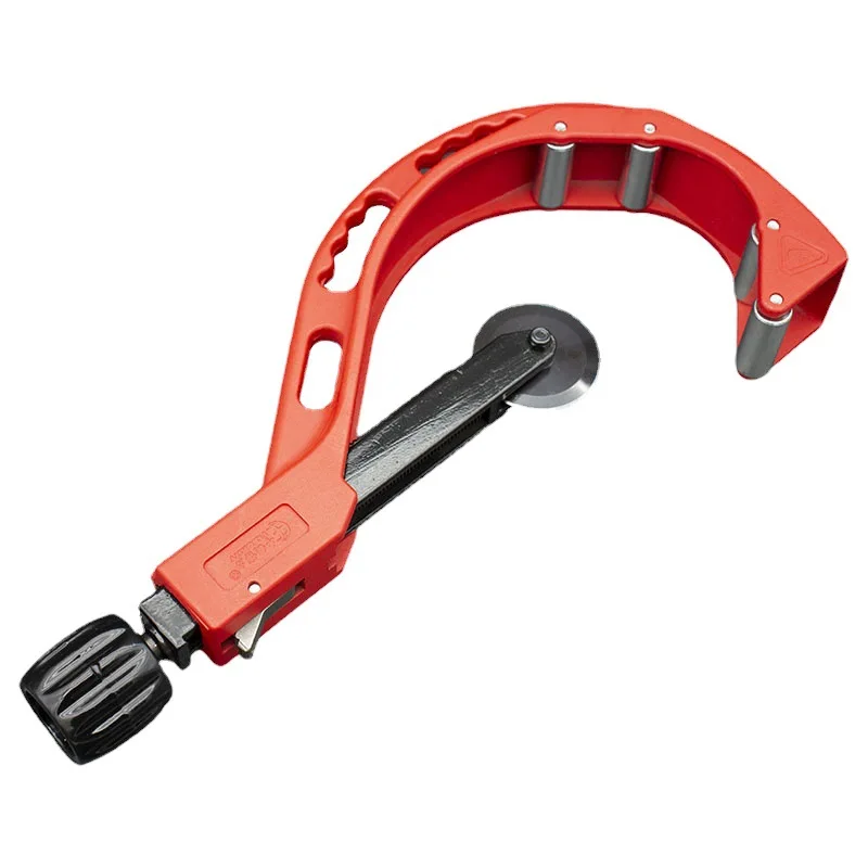 110-200 Rotary Manual PE Pipe Cutter Industrial Professional Portable Plastic Tube Cutter for HDPE PPR PVC Pipes 110-200 mm
