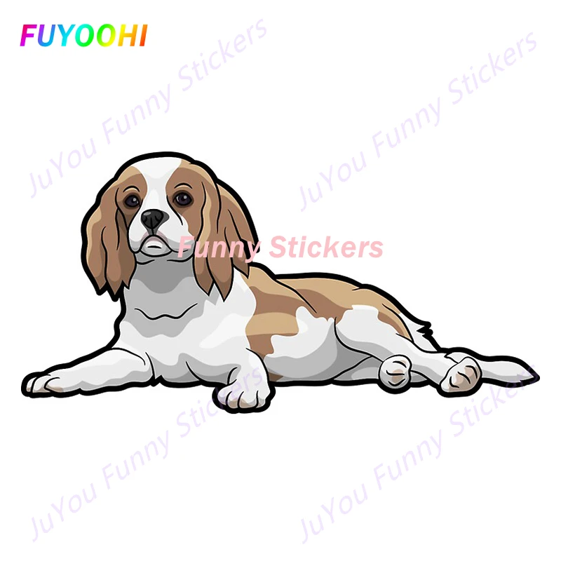 FUYOOHI Funny Stickers Exterior Accessories Cavalier King Charles Spaniel Vinyl Car Sticker Graffiti Decal Decoration KK