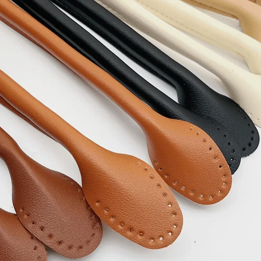 1Pair 42cm/16.53inch PU Leather Handbag Handle Shoulder Bag Strap Detachable DIY Bag Belts Making Replacement Versatile Accesso