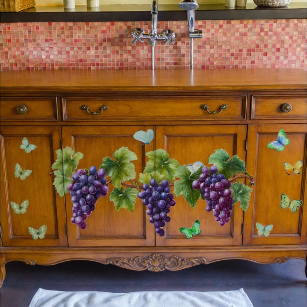 Butterfly and Vine Pattern PVC Wall Sticker for Indoor Home Decoration Spaces Including For Bedroom and Bathroom