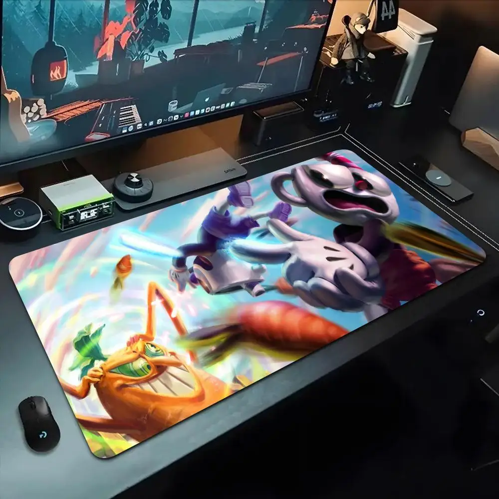 

Game Cuphead Mouse Pad 500X1000 mm Large Gaming Mousepad Gamer XL Rubber Otaku Keyboard Pad Laptop Desk Mat