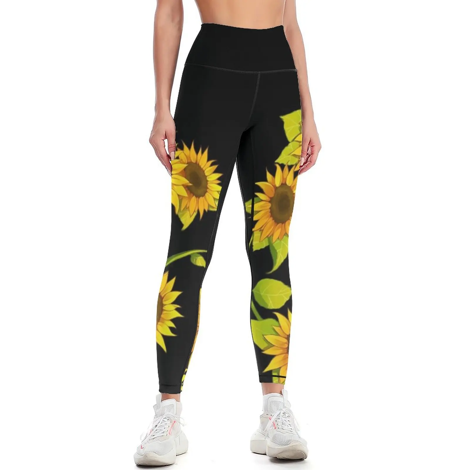 

Sunflower Leggings sporty woman gym Fitness clothing Womens Leggings