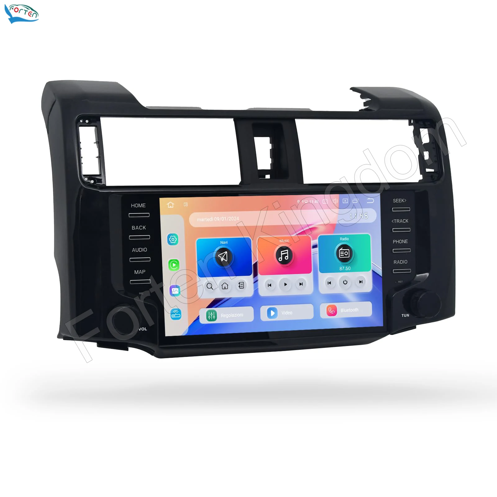 Dasaita 9 Inch QLED Screen Wireless CarPlay Android Auto GPS Navigation Audio Stereo Head Unit Car Player For 4Runner 2010-2023