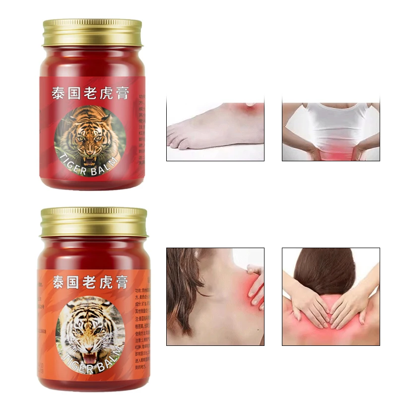 

Thailand Tiger Balm Ointment Joint Arthritis Muscle Pain Patch Red Tiger Balm Medicine Body Massage Itch Cream Medical Plaste