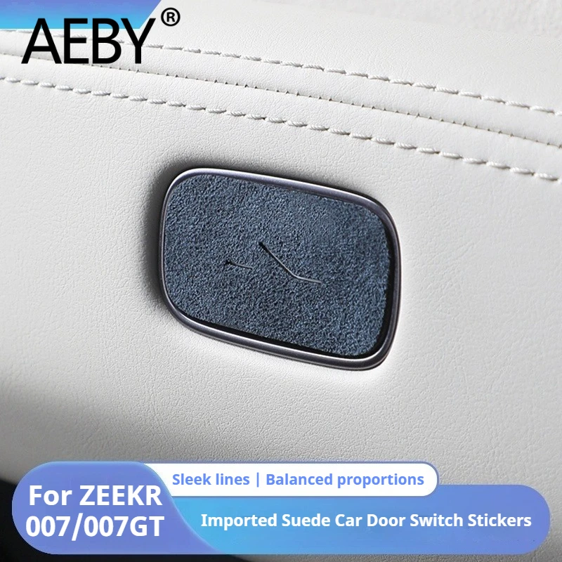 

AEBY для ZEEKR 007/007GT 2024 2025, крышка панели переключателя двери с защитой от отпечатков пальцев, замшевый материал, автомобильный Стайлинг, аксессуары для внутренней отделки