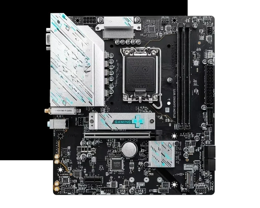 

B760M GAMING WIFI Материнская плата игрового компьютера с поддержкой процессоров 14600KF/13600KF/12600KF (B760/LGA 1700)