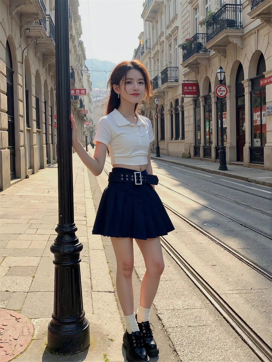 

Mini Pleated High Waist Skirts Womens Patchwork Block Square Rectangle Triangle Circle Diamond Heart Star Flower Leaf Pattern