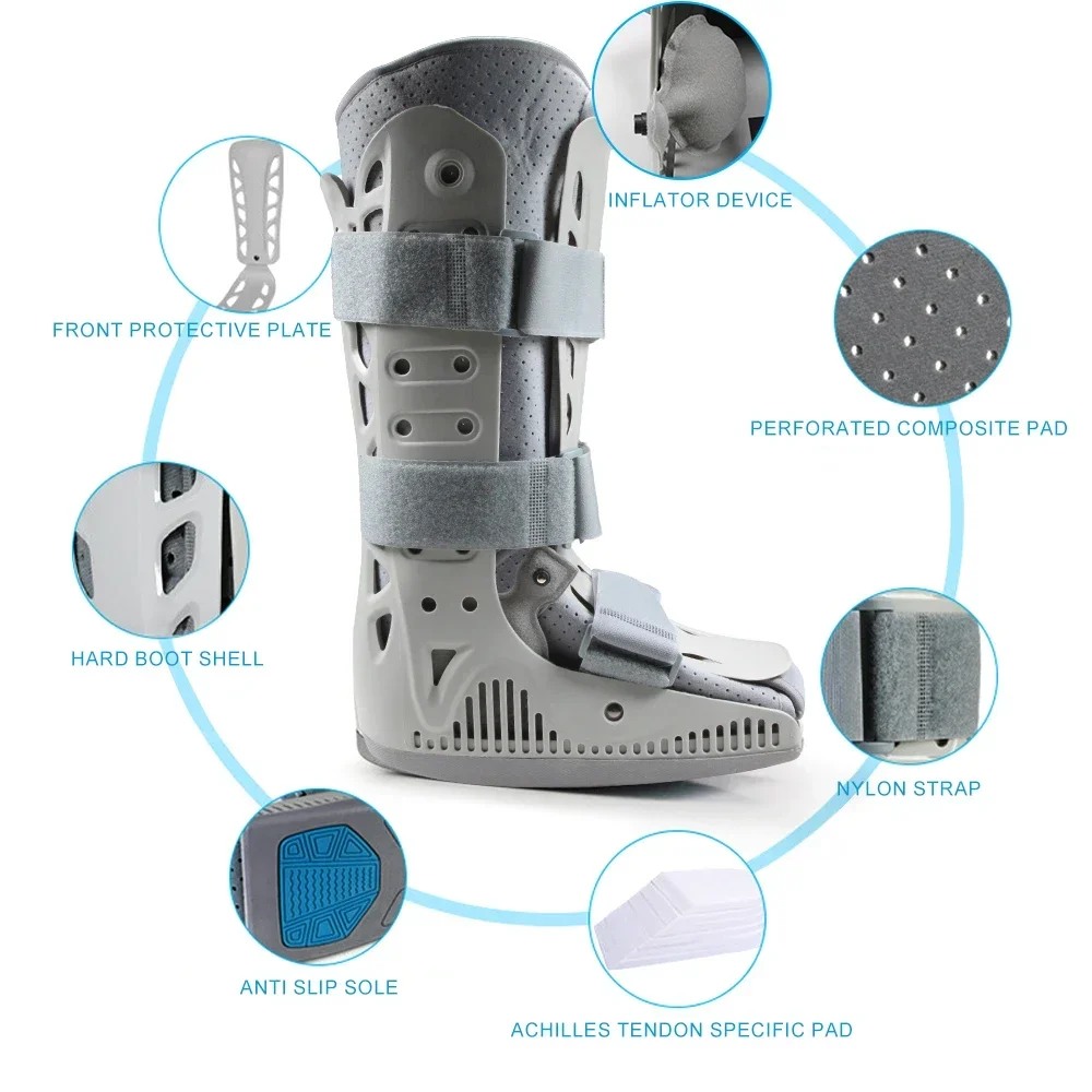 Inflatable Walking Boot,Air Cam Walker Fracture Boot Orthopaedic Boot for Sprained,Air Walker Brace for Broken Foot Achilles