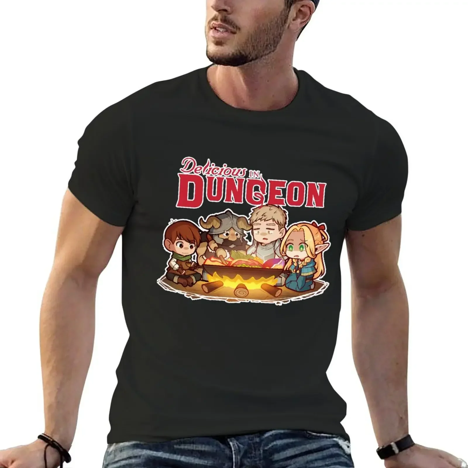 Dungeon Meshi - First Supper T-Shirt rapper graphic tees vintage graphic tee t shirt men 100℅ cotton