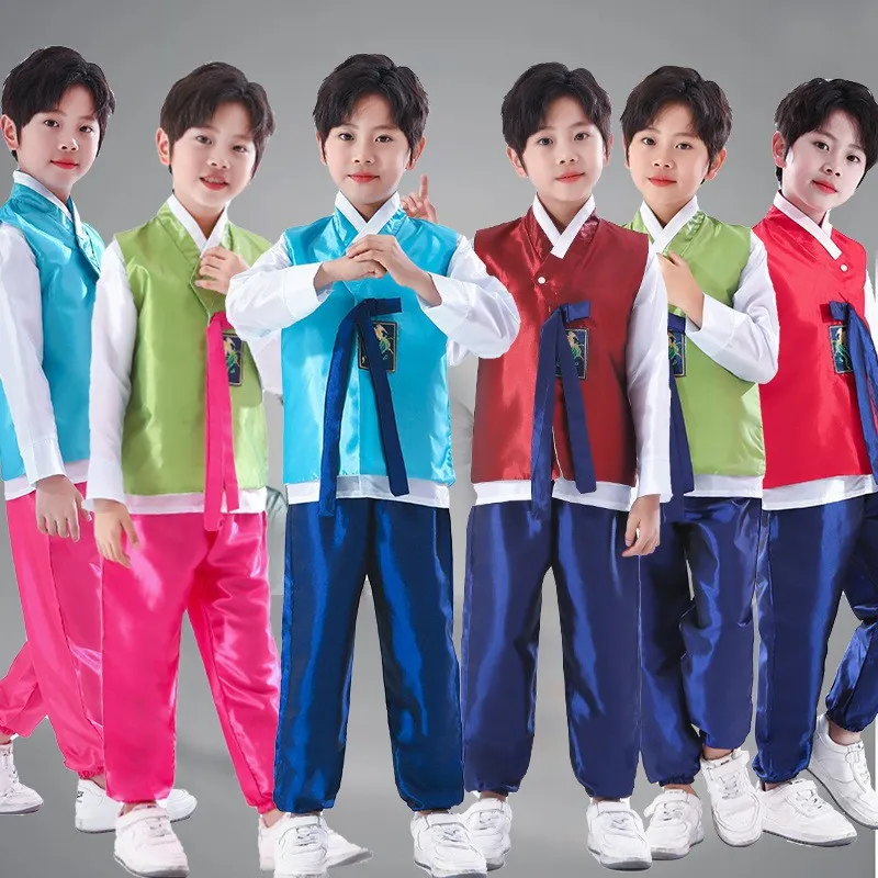 

Hanbok Boy Korean Dance Costume Ethnic Minority Performance Costume Men Hanbok National Costume Traditional Court Clothes