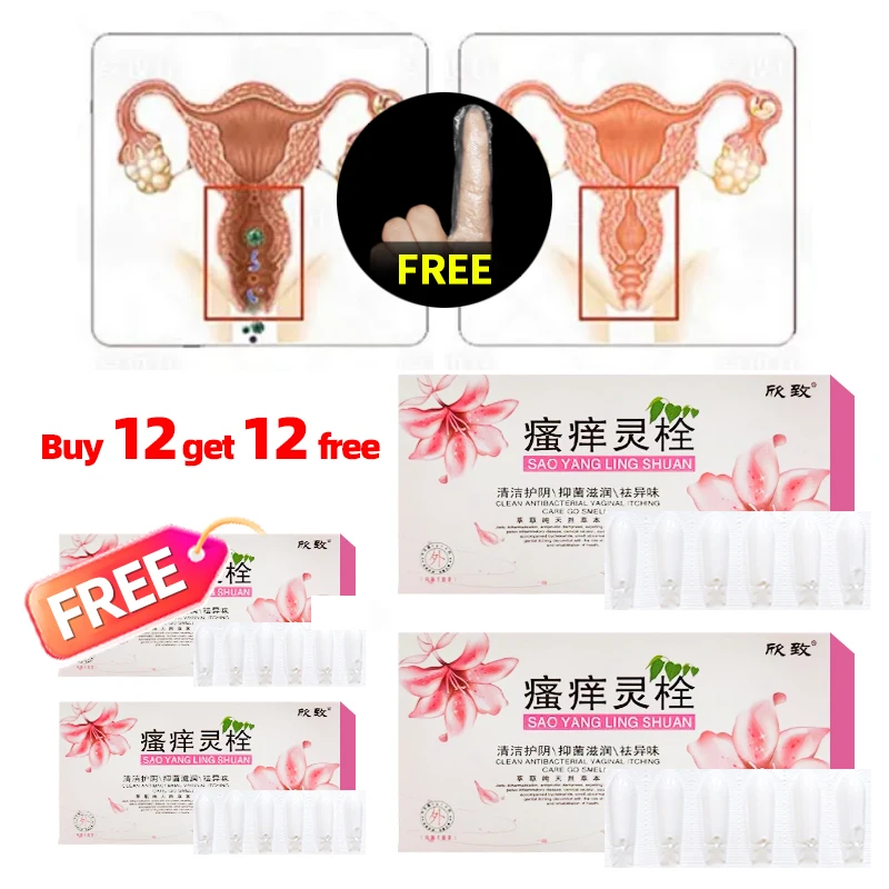 

24Pcs Vaginal Tightening Melts Suppository Apply To Feminine Hygiene Repair Vagina Narrow Shrinking Products Gynecological Care