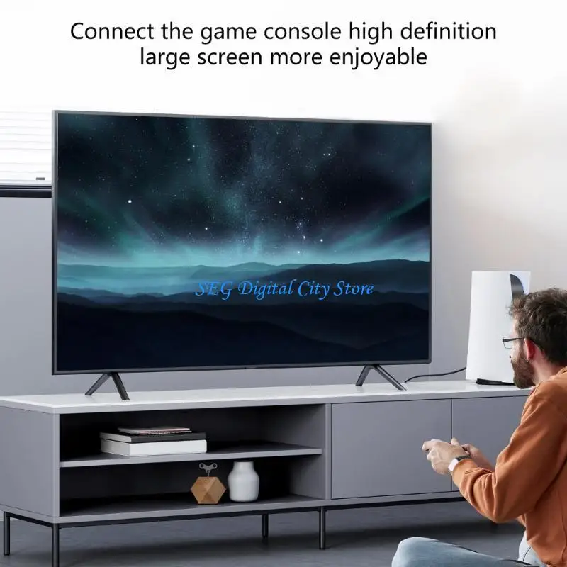 

U75B 48Gbps 8K HDTV Port 2.1 Cable Supports High Frame Rate 4K 120Hz 8k 60hz 7680x4320 Enhances Auditory Return Channel