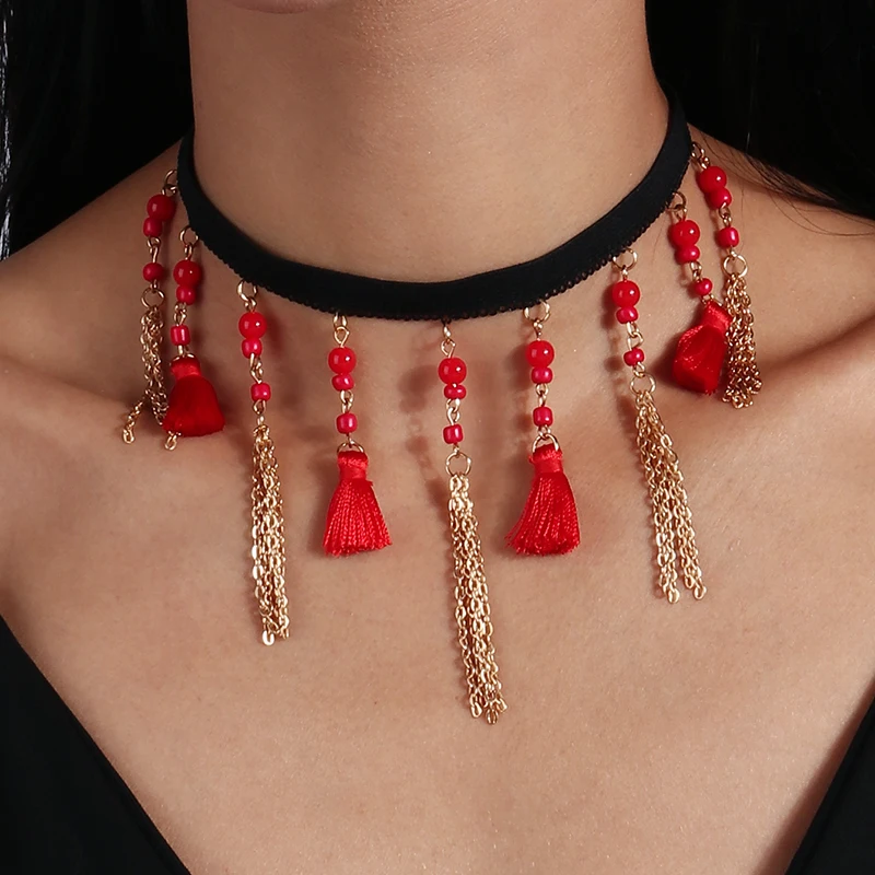 Mode Sexy Schwarz Samt Halsketten Punk Stil Aussage Kristall Liebe Herzen Halskette Für Frauen Partei Schmuck – Detail 18