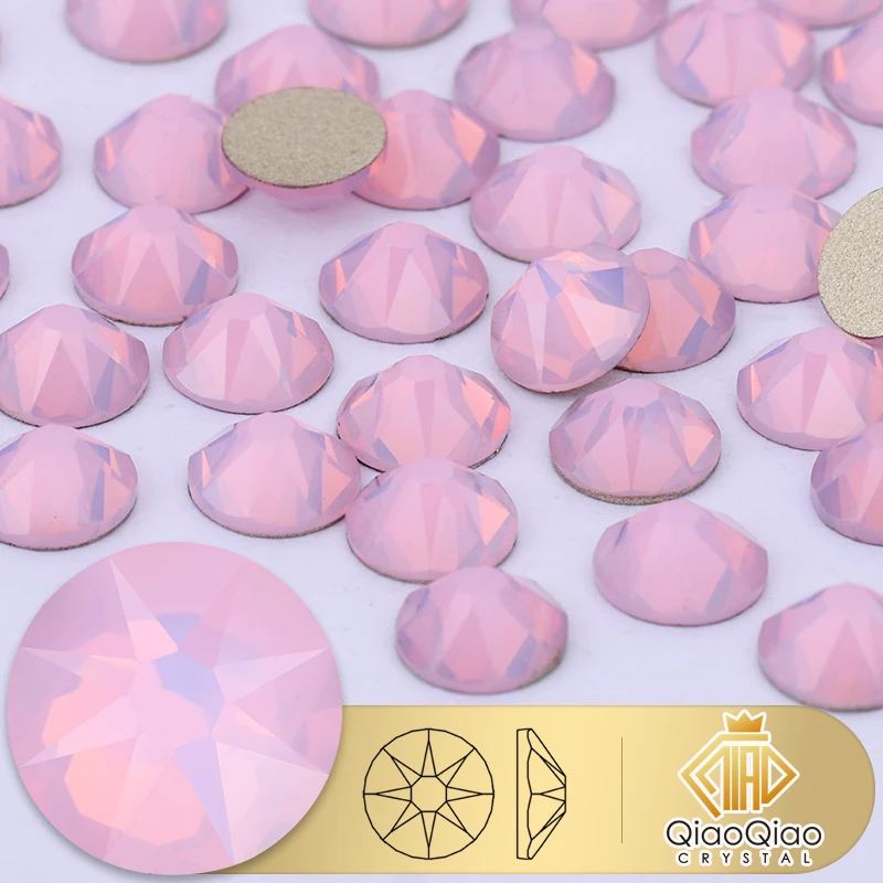 QIAO 2088 Opal, nicht Hotfix, DIY-Kristall-Nagelkunst-Dekorationen, 8 große 8 kleine Strass-Strasssteine, Nägel mit flacher Rückseite für Nagelkunst – Detail 3