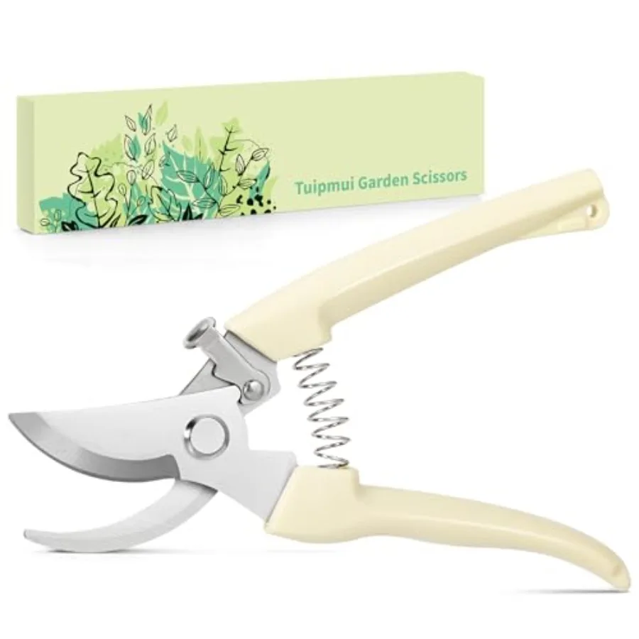 Tijeras de podar afiladas de acero inoxidable, tijeras de jardín de derivación y cortaúñas para recortar ramas, cortaúñas de jardín para
