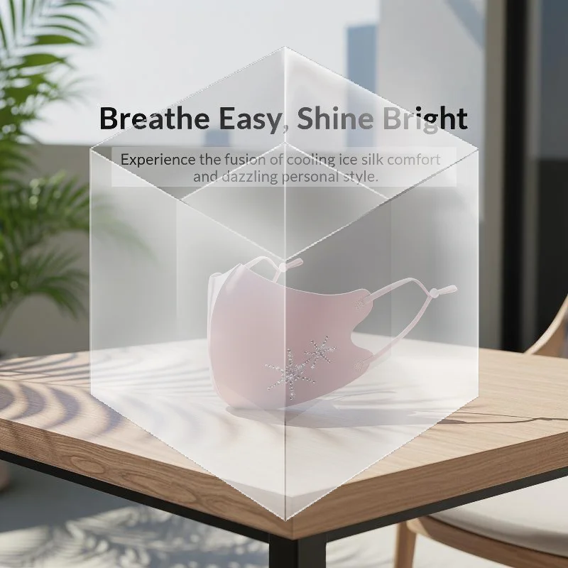 Breathable Ice Silk Anti-UV Mask Traceless Comfortable Fit for Sports Seasons