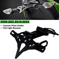 Motorcycle License Plate Holder Tail Light Bracket Fender Eliminator For KAWASAKI Z900 ZH2 2018-2024