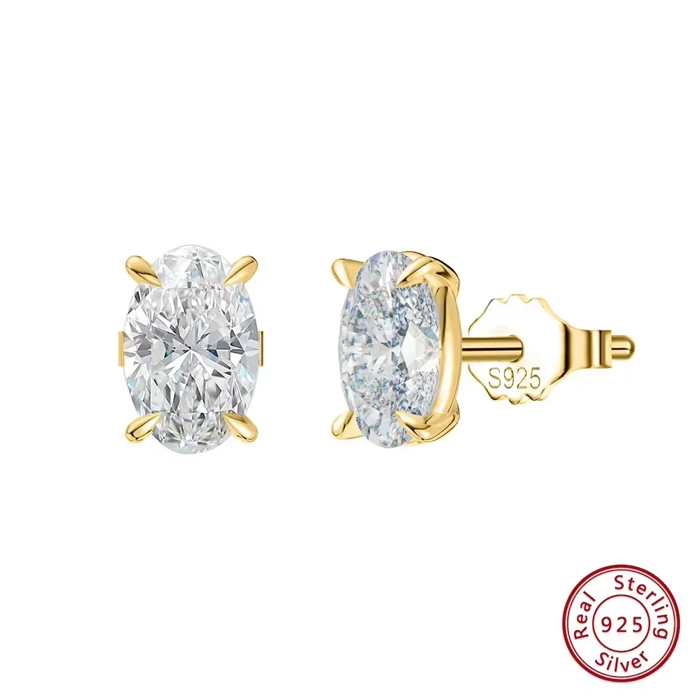 ORSA JUWELEN Prachtige 925 Sterling Zilveren Zirkoon Oorbellen voor Vrouwen Glanzende 8A Premium Zirconia Oorbellen Partij Sieraden LZE03