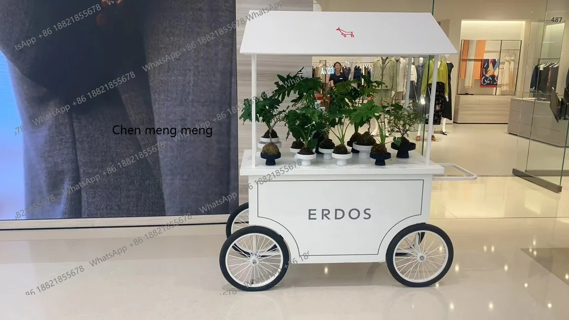 Creative food cart, stall rack, float activity, festival decoration, cosmetics display, trolley