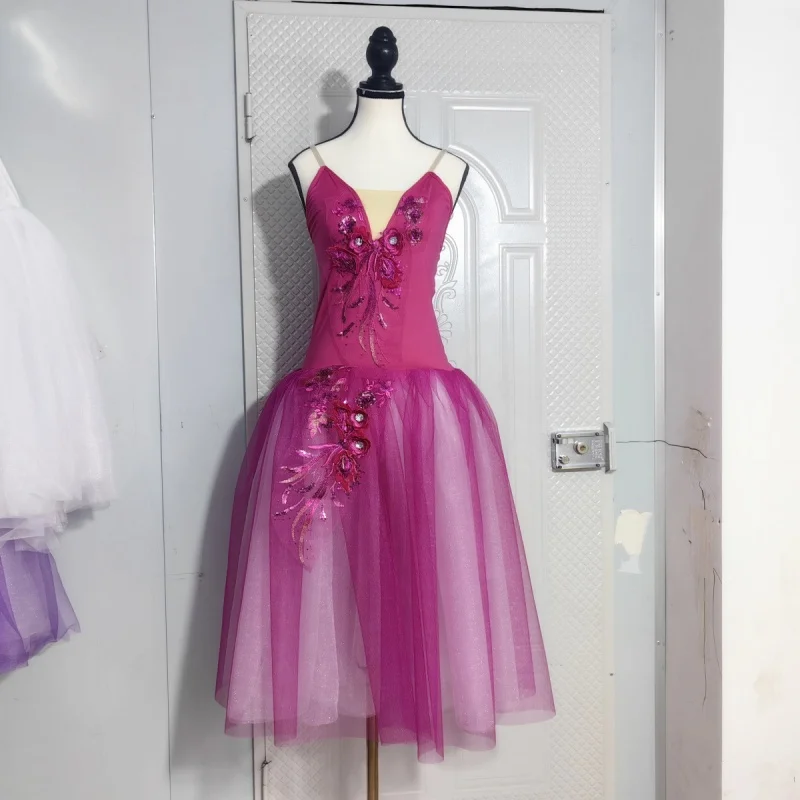 

Балетное платье-камизоль PD06004 для взрослых и детей, костюм для выступлений «Лебединое озеро» для девочек