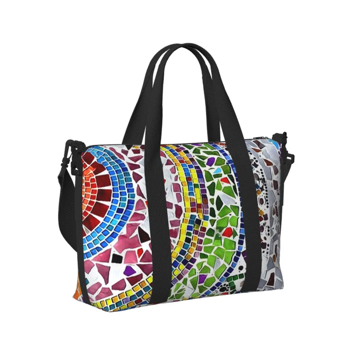 

Пляжная дорожная сумка Gaudi Barselona с мозаикой, большая вместительная сумка-тоут для тренажерного зала, йоги, женская дорожная сумка для покупок