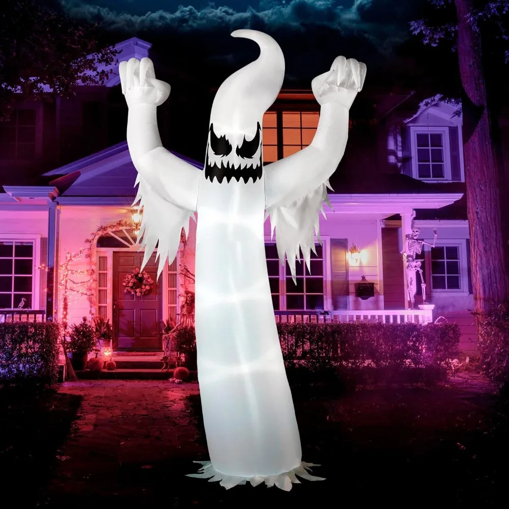 

12 FT Tall Halloween Inflatables Ghost Outdoor Decorations, Inflatable Halloween Yard Decorations, Blow Up Ghost Halloween Decor