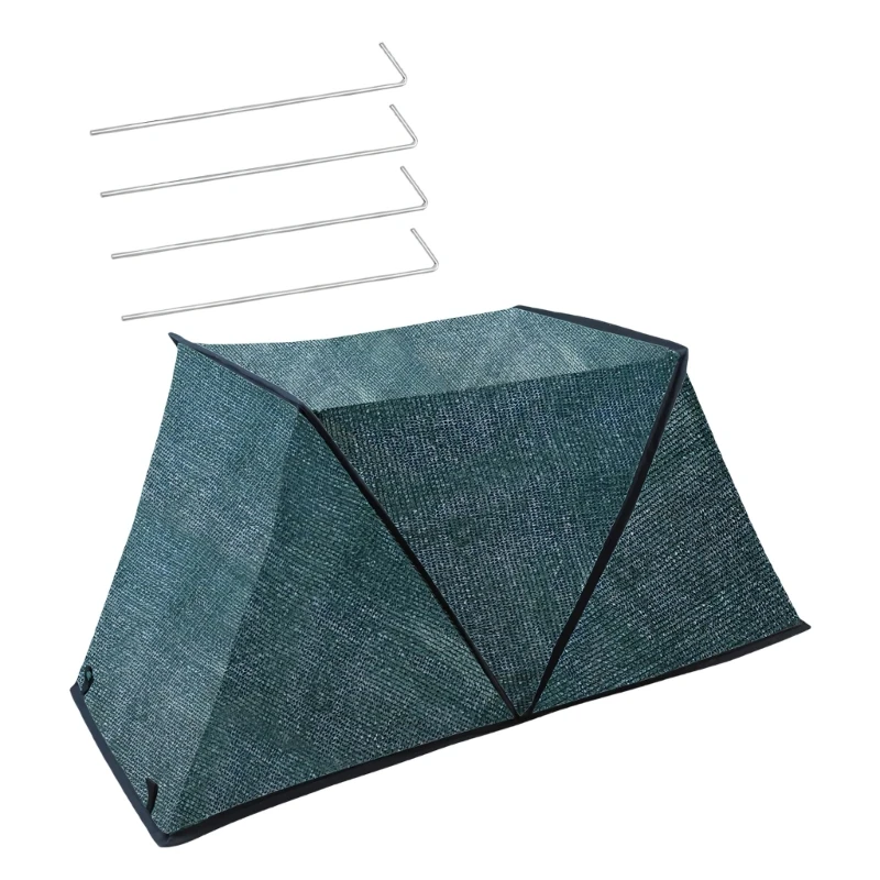  Garden Shade Net for Raised Beds Foldable Plant Cage with Ground Stakes