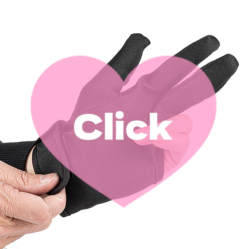 قفاز تصفيف الشعر بثلاثة أصابع مقاوم للحرارة لحماية إصبع الشعر وتمليسه وإكسسوارات تصفيف الشعر #1