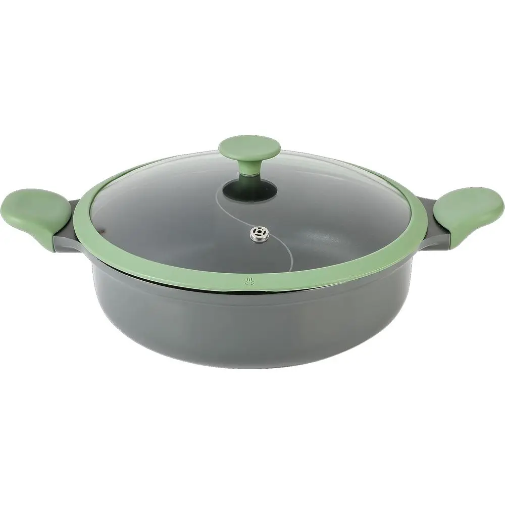 

Кастрюля Theodore 6.5 QT Cast Everyday Pan Hot Pot с разделителями, антипригарным покрытием и крышкой