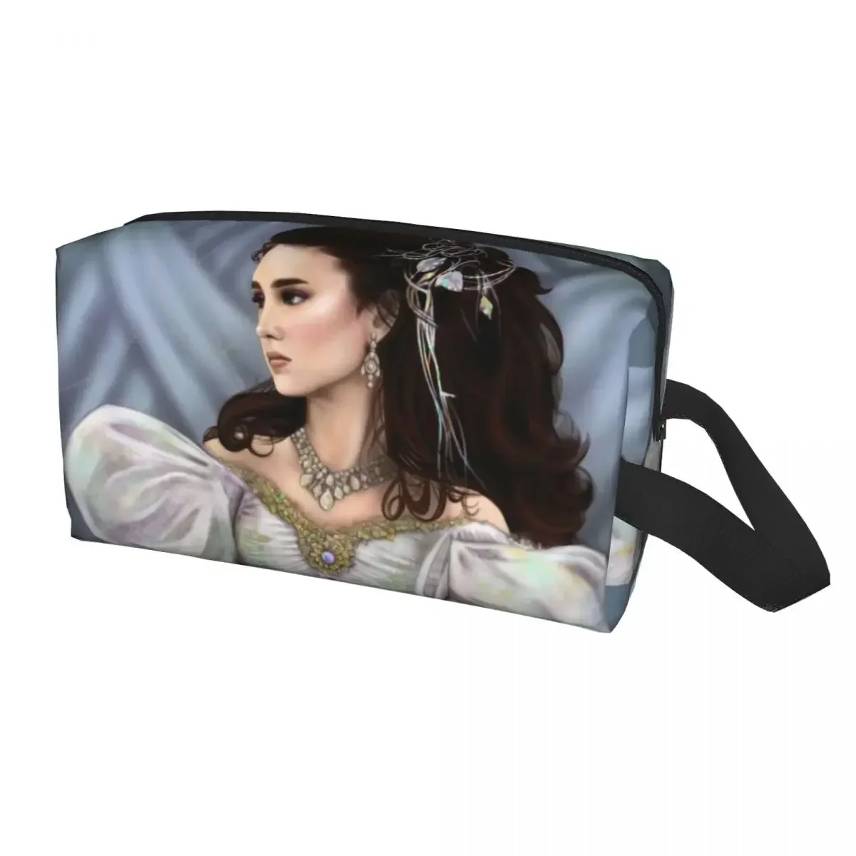 

Labyrinth Sarah In Her Masquerade Costume Cosmetic Bag Kawaii Large Capacity Fantasy Film Movie Makeup Case Storage Toiletry Bag