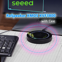 ReSpeaker XMOS XVF3800,AEC AGC DoA VAD,5m 360°far-Field Voice Pickup,AI-powered 4-Mic Array for Clear Voice in Noise Suppression