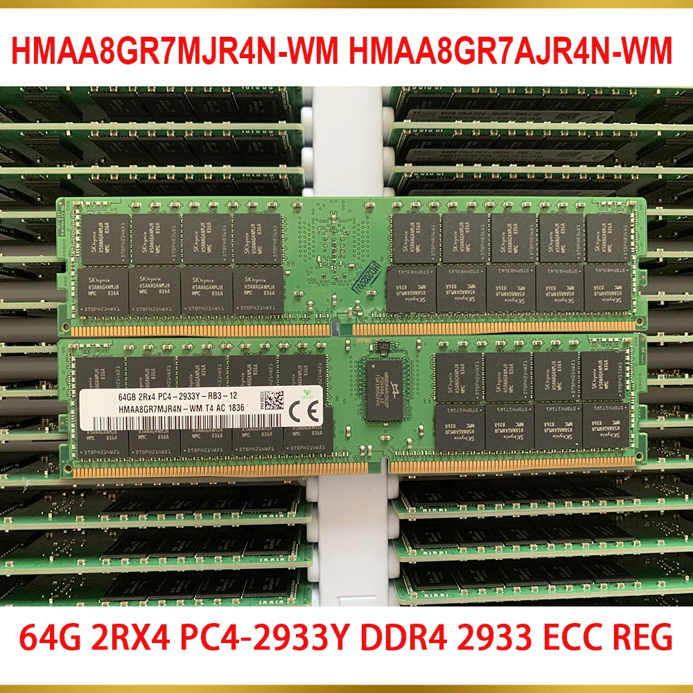 

1 шт. 64BG 64G 2RX4 PC4-2933Y DDR4 2933 ECC REG для SK Hynix Память RAM HMAA8GR7MJR4N-WM