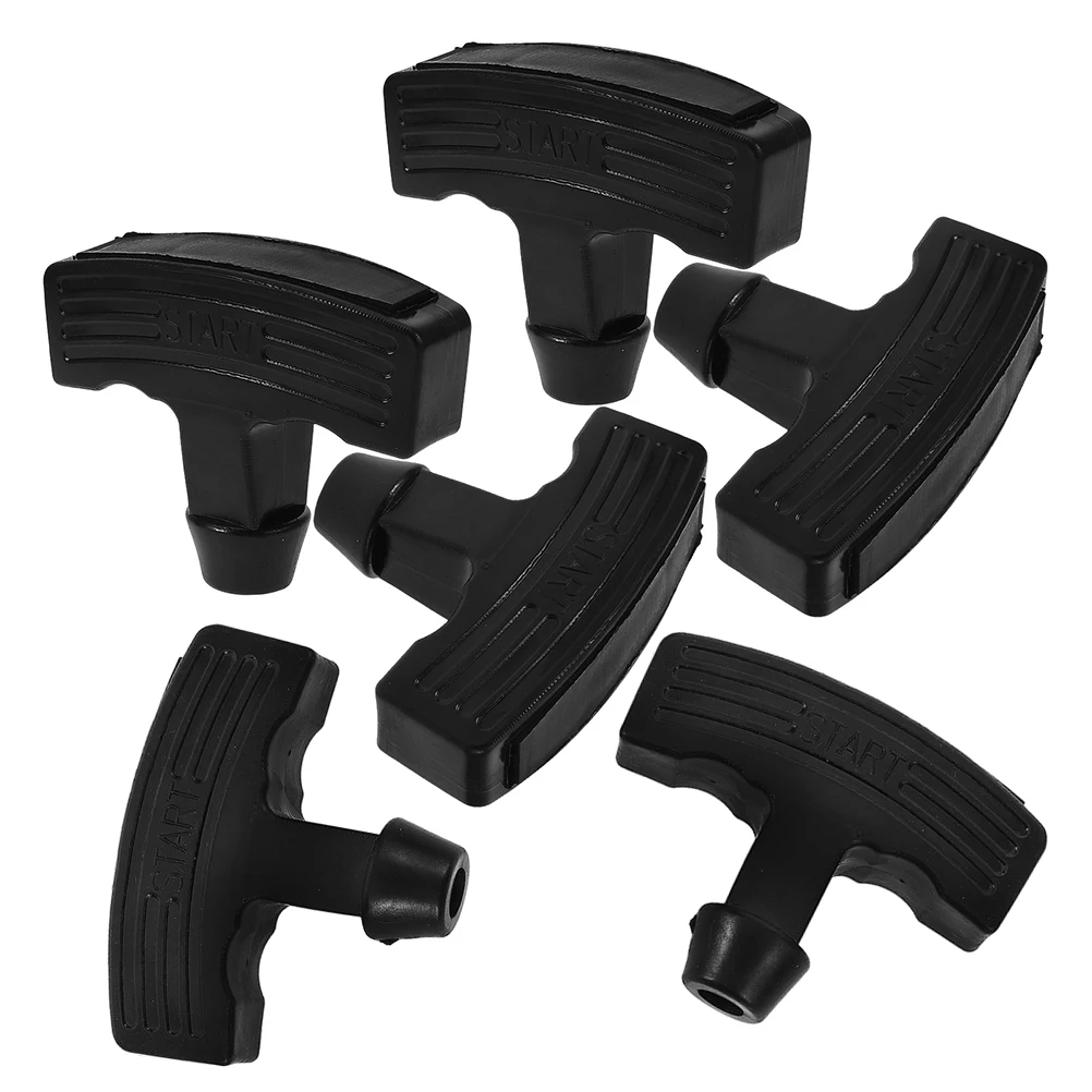 

6pcs Recoil Starter Pull Cord Handle For Lawn Mower Plastic Handles Small Engine Repair Tools Compatible Multiple Models