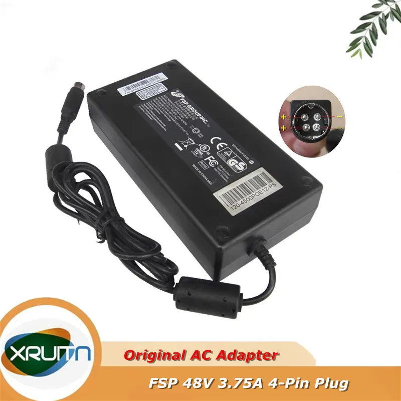 

FSP180-AFAN1 Original FSP Group Inc. AC Adapter 48V 3.75A 180W 4-Pin Plug Charger 180W Power Supply