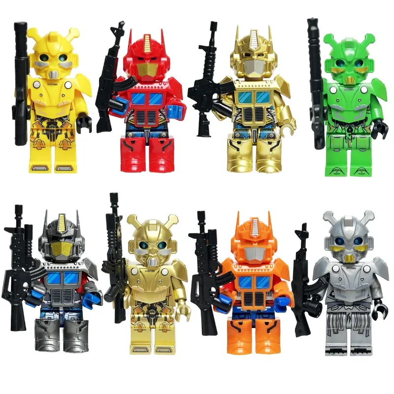 子供用ビルディングブロックおもちゃミニフィギュアヒューマノイド人形漫画のキャラクター誕生日プレゼント子供のための教育プレイセット