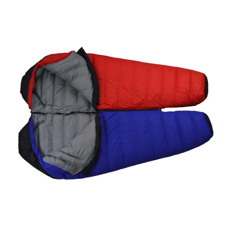 Factory Wholesale in Stock Outdoor Ultralight Adult down-Filled Sleeping Bag Four Seasons Camping Mountaineering Cold-Proof Warm