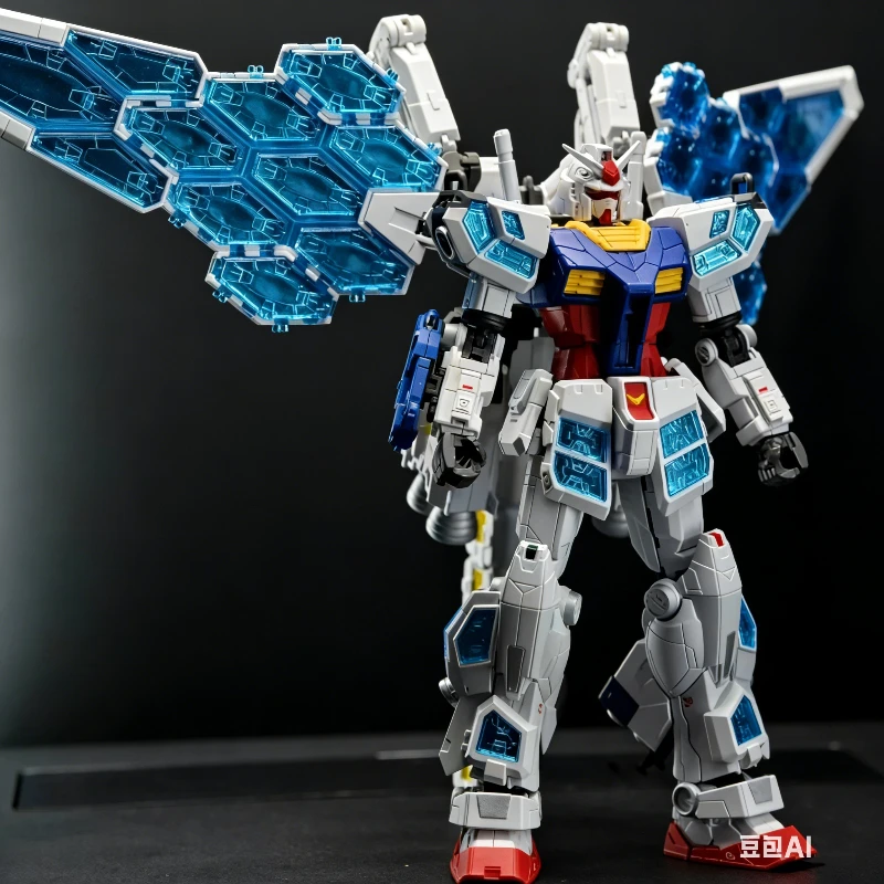 HG 1/144 RX-78F Yuanzu Expo Osaka EX-001 Glrss Feather Unit Kit de Modelo de Plástico para Ensamblar Figura de Acción Coleccionable Juguete Mecha Regalo