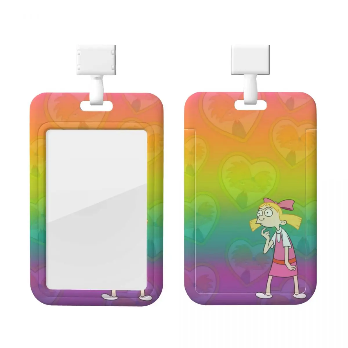 

Custom Hey Funny Arnold Card Badge Holder Hospitals Card Holder Unisex Neck Lanyard Credit Card Holders Neck Strap