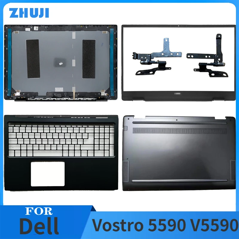 

For Dell Vostro 5590 V5590 Laptop LCD Rear Lid Back Top Cover Front Bezel Palmrest Upper Bottom Base Case Housing Hinges Grey