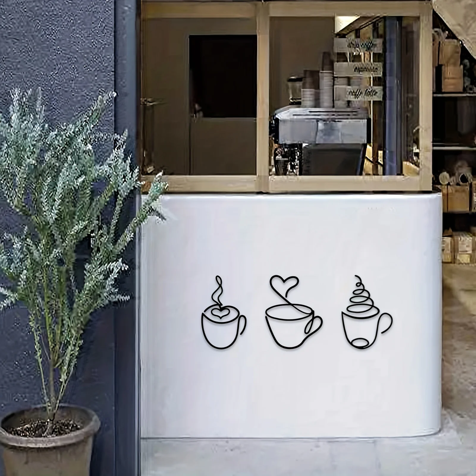 3 stuks creatieve koffieshop m - Interior Design Minimalist recensie en prijs