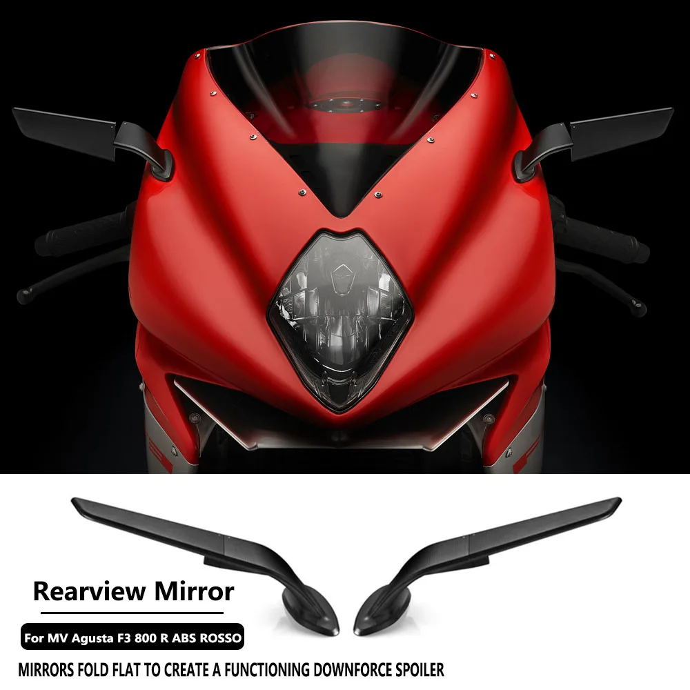 

New Motorcycle Accessories Rearview Rear View Mirrors Glass Back Side Mirror Left Right 2017 2018 2019-2026 For MV Agusta F3 800
