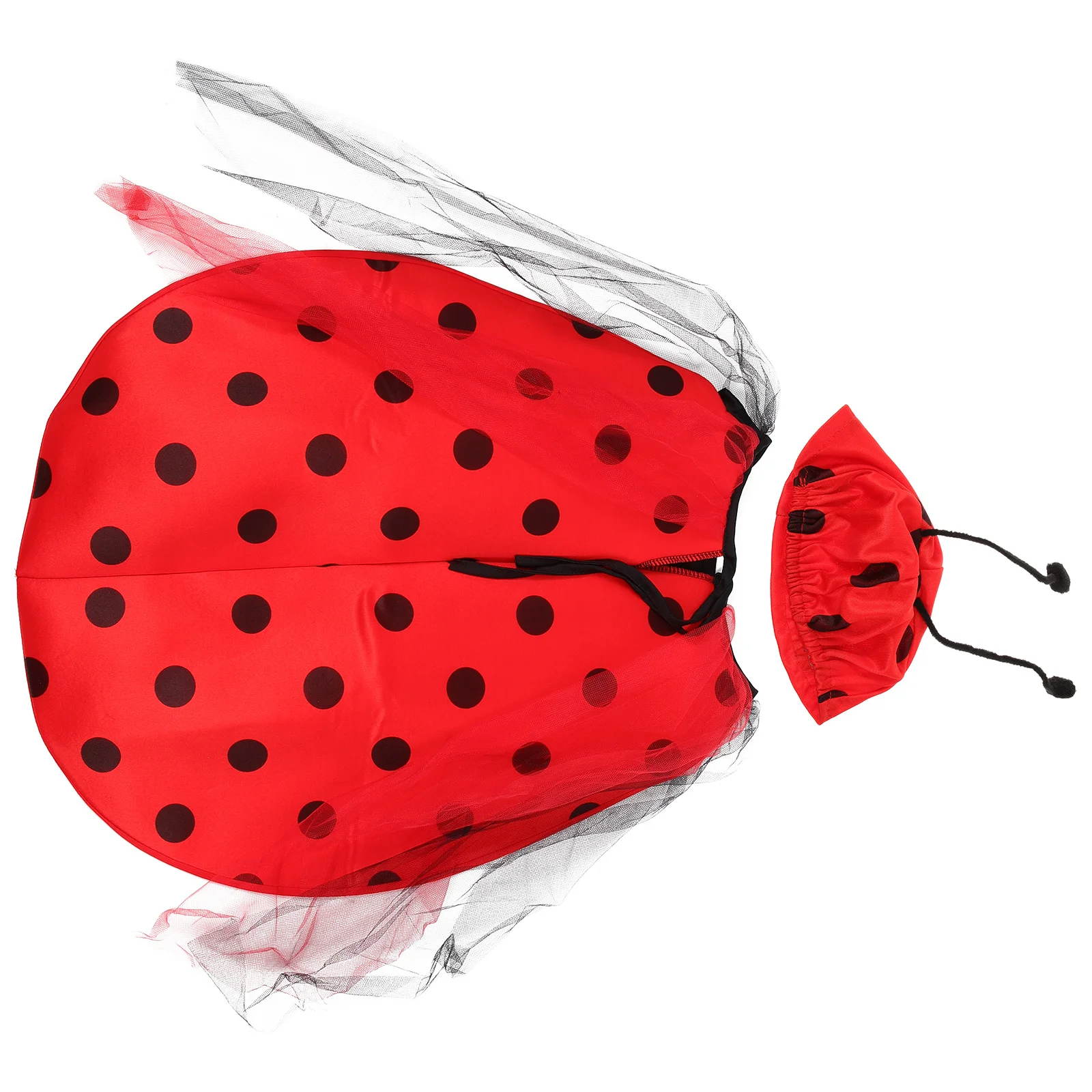 

2 шт. платье божьей коровки, костюм, размер L, в комплект входит повязка на голову с крыльями, вечерние, Хэллоуин, Рождество, день рождения, крыло божьей коровки